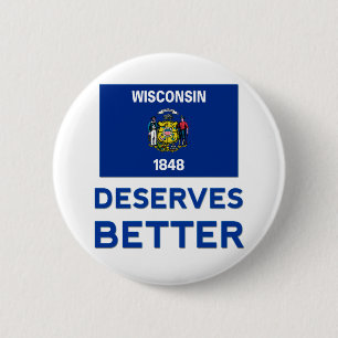 Wisconsin verdient besser button