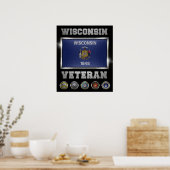 Wisconsin Veteran Poster (Küche)