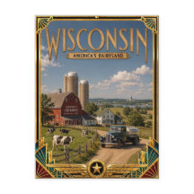 Wisconsin Vintage Art Deco Golden Age