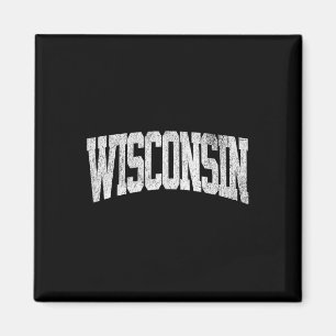 Wisconsin Vintage-Stadt Magnet