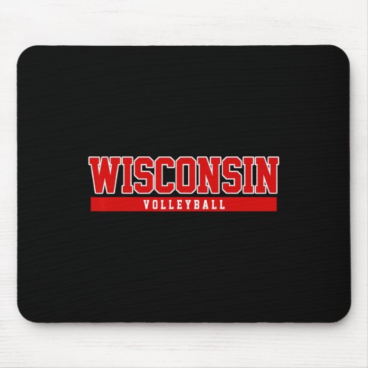 Wisconsin Volleyball zur Unterstützung der Univers Mousepad (Vorne)