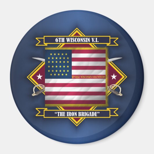 Wisconsin Volunteer Infantry Magnet (Vorne)