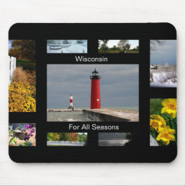 Wisconsin während aller Jahreszeiten Mousepad