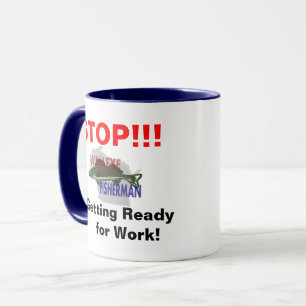 Wisconsin-Walleye-Angler bei der Arbeit Tasse