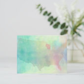 Wisconsin Watercolor Postkarte (Stehend Vorderseite)