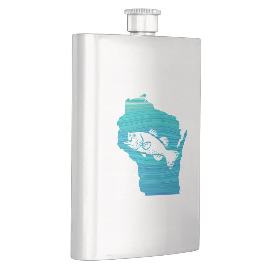 Wisconsin Wave Fishing Flachmann (Rechts)