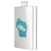 Wisconsin Wave Fishing Flachmann (Links)