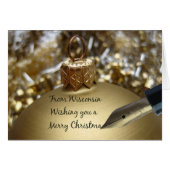 Wisconsin Weihnachtskarte, Staat spezifisch (Vorderseite (Horizontal))