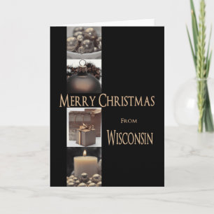Wisconsin Weihnachtskarte, Staat spezifisch Feiertagskarte