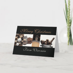 Wisconsin Weihnachtskarte, Staat spezifisch Feiertagskarte