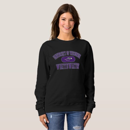 Wisconsin Whitewater Warhawks Varsity Pink Sweatshirt (Vorne ganz)
