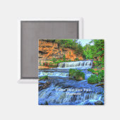 Wisconsin, Willow River Staat Park, Magnet (Vorderseite/Rückseite)