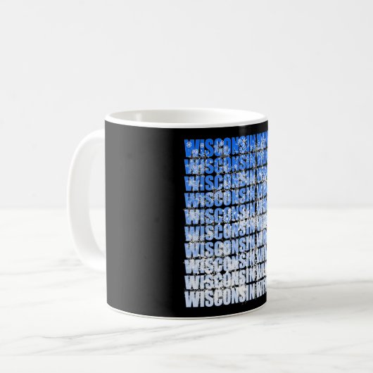 Wisconsin Winter - Schneeflocken fallen Kaffeetasse (Vorderseite Links)