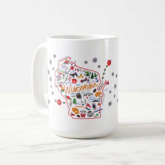 Wisconsin Winter Tasse (Vorderseite Links)