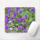 Wisconsin Wood Violets Mousepad (Mit Mouse)