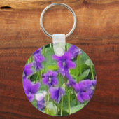 Wisconsin Wood Violets Schlüsselanhänger (Rückseite)