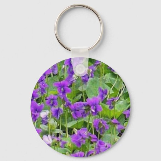 Wisconsin Wood Violets Schlüsselanhänger (Vorderseite)
