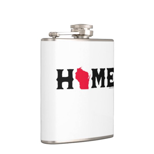 Wisconsin Zuhause Flachmann (Rechts)