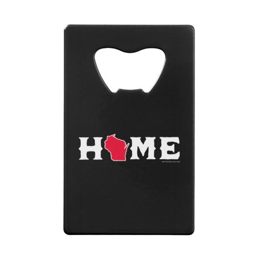 Wisconsin Zuhause Geldbeutel Flaschenöffner (Vorderseite)