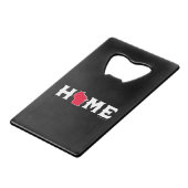 Wisconsin Zuhause Geldbeutel Flaschenöffner (Vorderseite Schrägansicht)