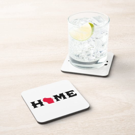 Wisconsin Zuhause Getränkeuntersetzer (Rechte Seite)