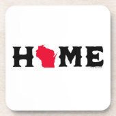 Wisconsin Zuhause Getränkeuntersetzer (Vorderseite)