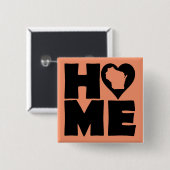 Wisconsin Zuhause Heart Staat Button Abzeichen But (Vorne & Hinten)