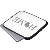 Wisconsin Zuhause Staat Word Art Laptopschutzhülle (Vorne Knopf)