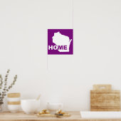 Wisconsin Zuhause weg vom Staat-Poster-Zeichen Poster (Küche)
