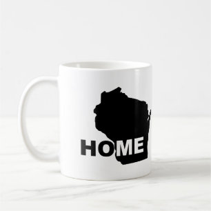 Wisconsin-Zuhause weg von Staats-Tasse oder Kaffeetasse