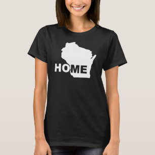Wisconsin Zuhause Weg Von State T-Shirt Tees