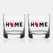 Wisconsin Zuhause Whiskyglas (Vorderseite)