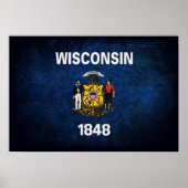 Wisconsinite Flag Poster (Vorne)