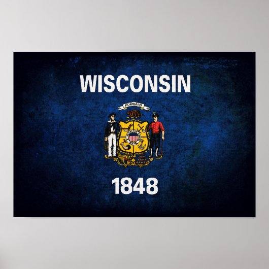 Wisconsinite Flag Poster (Vorne)