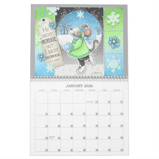 "Wisdom and Whimsy" 2026 Scripture Calendar Kalender (Jan 2026)