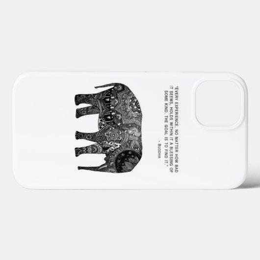Wisdom Buddha Elephant Phone Case (Rückseite (Horizontal))