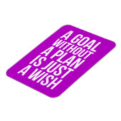 WISDOM: EIN ZIEL OHNE PLAN IST NUR EIN WI MAGNET (Linke Seite)