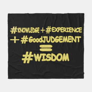 "WISDOM EQUATION" Niedliches Ausdrucksdesign. Jetz Fleecedecke