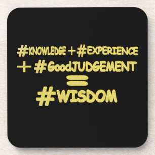 "WISDOM EQUATION" Niedliches Ausdrucksdesign. Jetz Getränkeuntersetzer