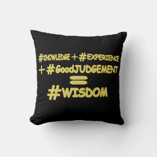 "WISDOM EQUATION" Niedliches Ausdrucksdesign. Jetz Kissen