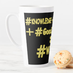 "WISDOM EQUATION" Niedliches Ausdrucksdesign. Jetz Milchtasse