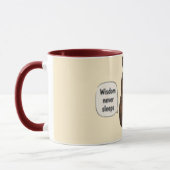 Wisdom Never Sleeps | Inspirierender Kaffee Tasse (Links)