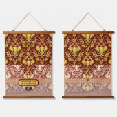 Wisdom & Prosperity: The Regal Elephant Symbol Ach Wandteppich Mit Holzrahmen (Doppelt)