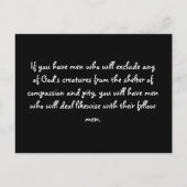 Wisdom Quotes - St. Francis of Assisi Postcards Postkarte (Vorderseite)