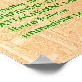 WISDOM-Zitate aus Bhagavad Gita Poster (Ecke)