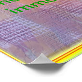 WISDOM-Zitate aus Bhagavad Gita Poster (Ecke)