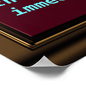 WISDOM-Zitate aus Bhagavad Gita Poster (Ecke)