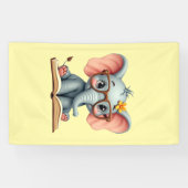 Wise Baby Elephant Banner (Horizontal)