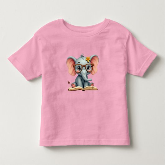 Wise Baby Elephant Kleinkind T-shirt (Vorderseite)