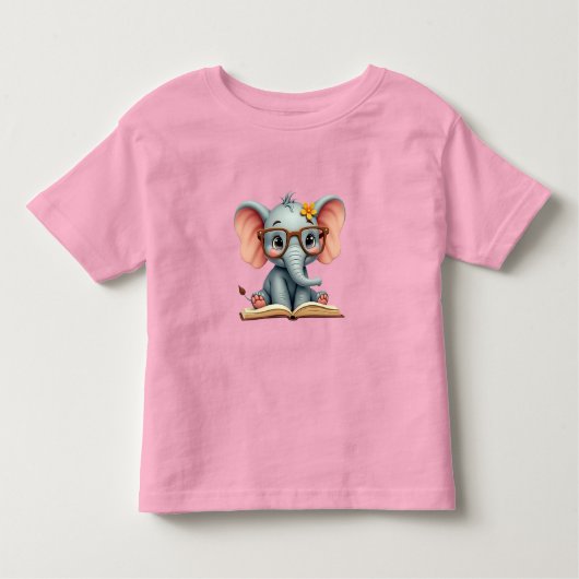 Wise Baby Elephant Kleinkind T-shirt (Vorderseite)